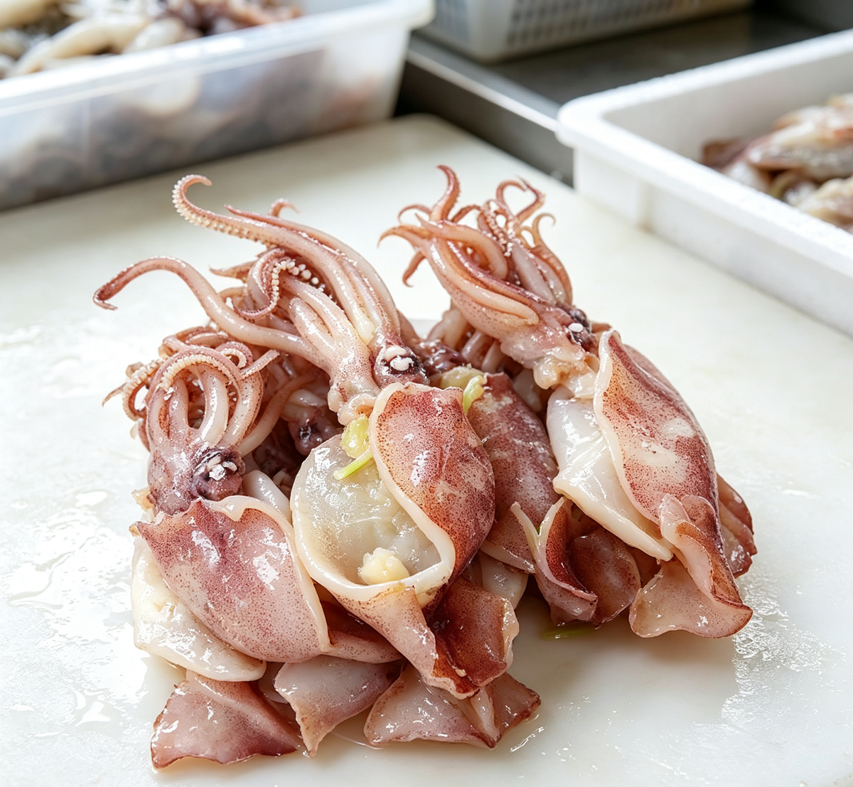 Fresh Raw Squid