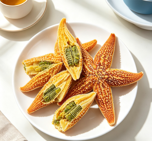 Fresh Edible Starfish with Roe